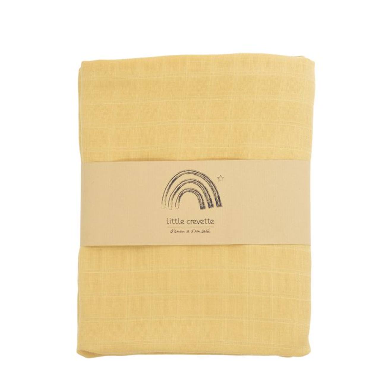 Maxi-lange en coton bio* uni Moutarde jaune