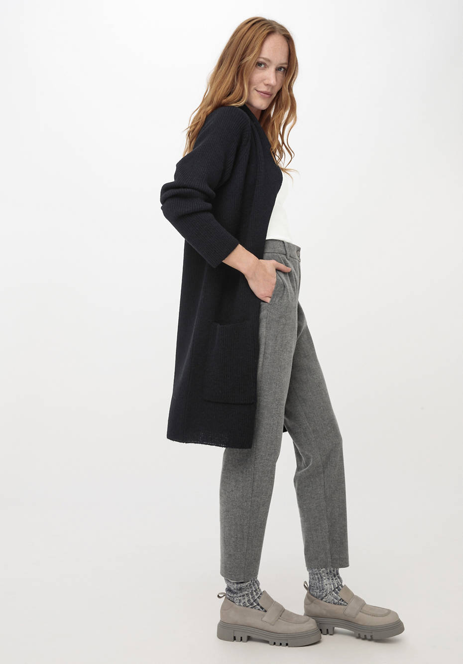 Strickjacke aus reinem Baby-Alpaka