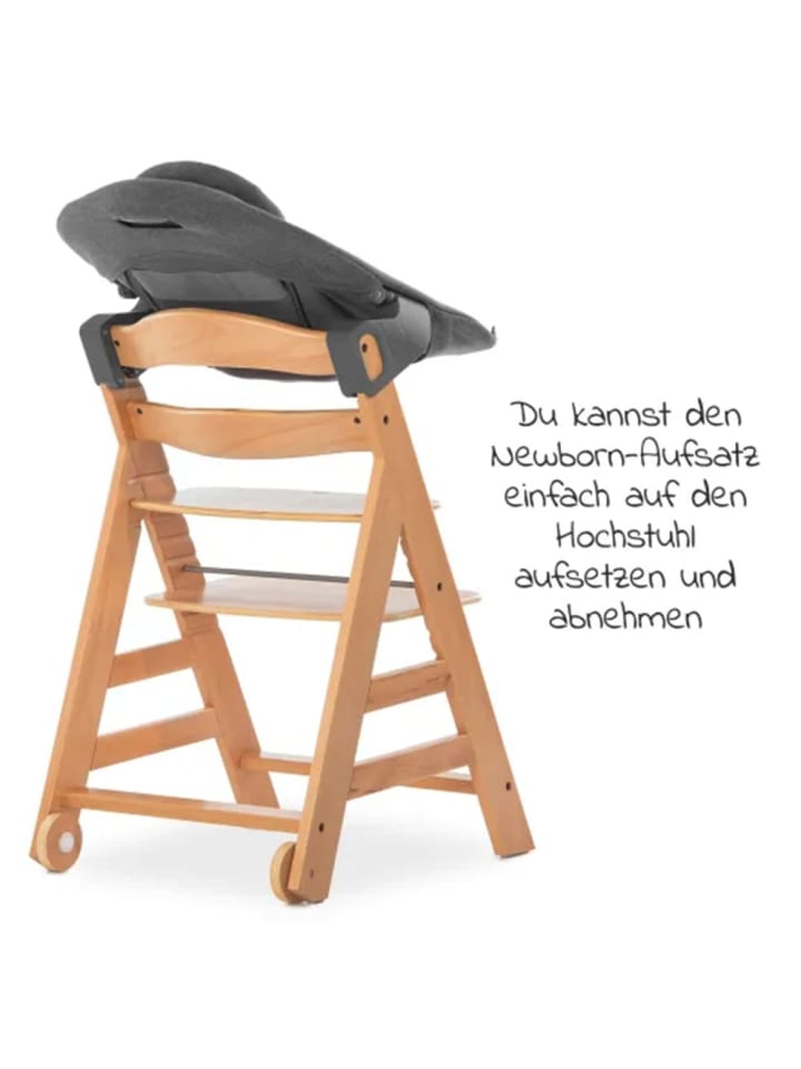 Hauck Alpha Move Natur 5-tlg. Newborn Set - Hochstuhl   2in1 in beige,grau günstig kaufen onesize