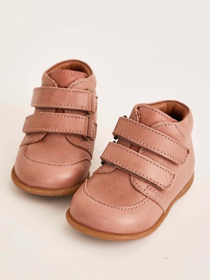 bisgaard Leder-Lauflernschuhe in Rosa günstig kaufen