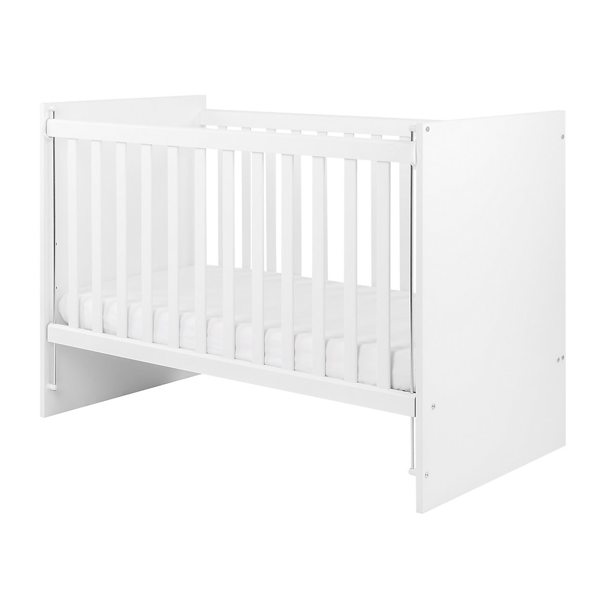 Babybett Ayla 120 x 60 cm Gitterbett 3 Ebenen Gitterbetten