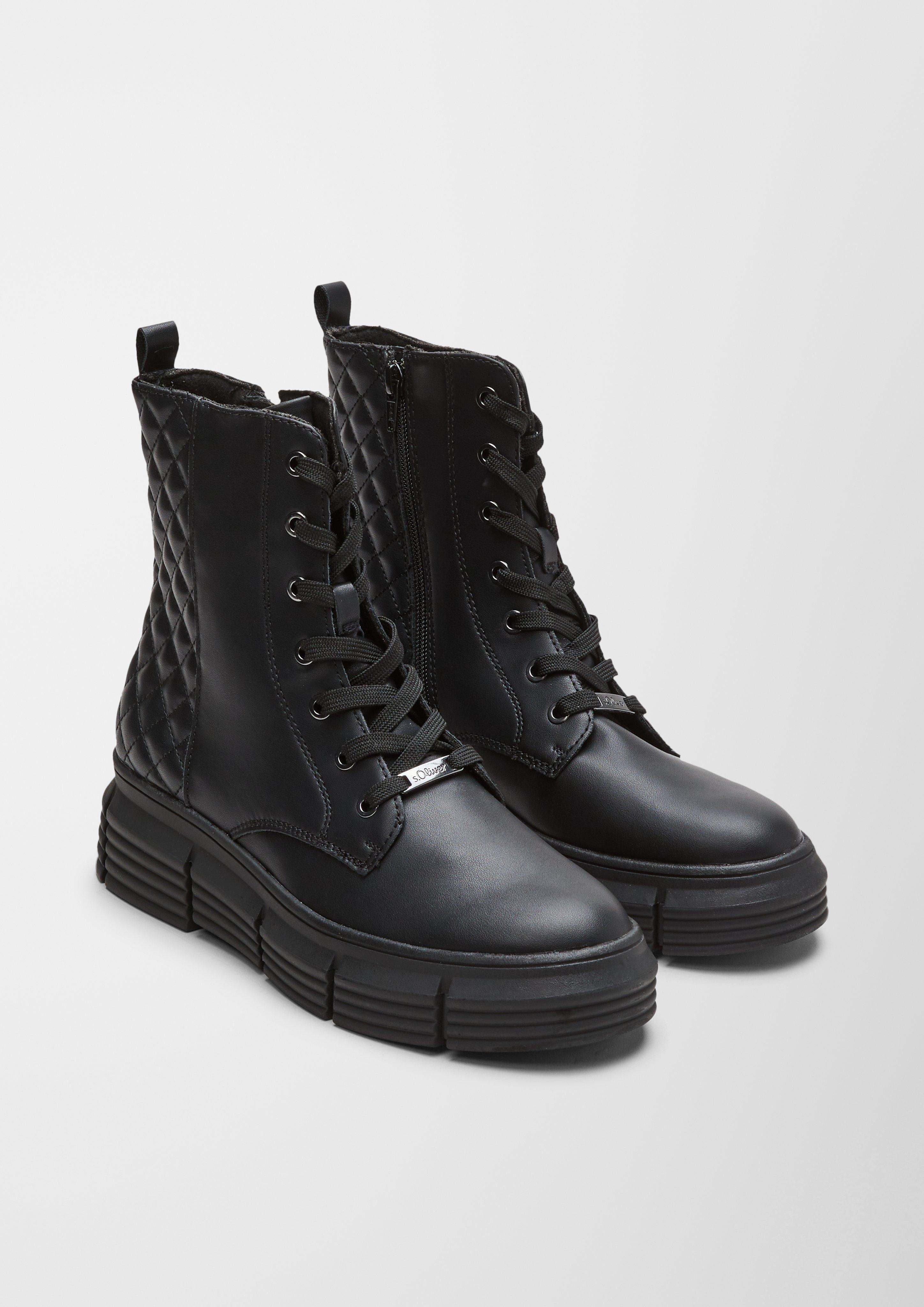 Schnürboots mit Steppung  6006481-001