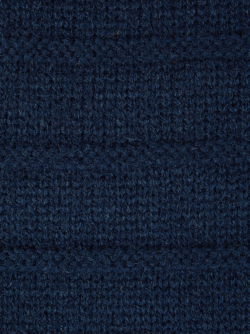 Schal mit Streifenmuster Modell 'Gordon' in marineblau