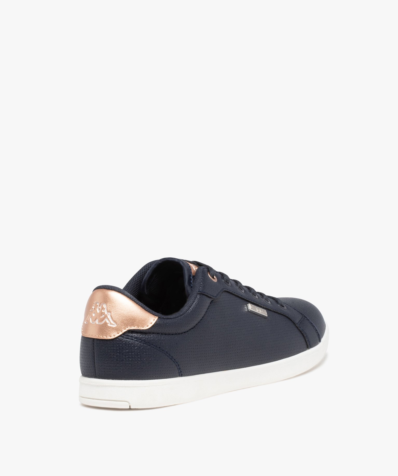 Baskets femme unies avec microperforations – Kappa Lena marine | GEMO