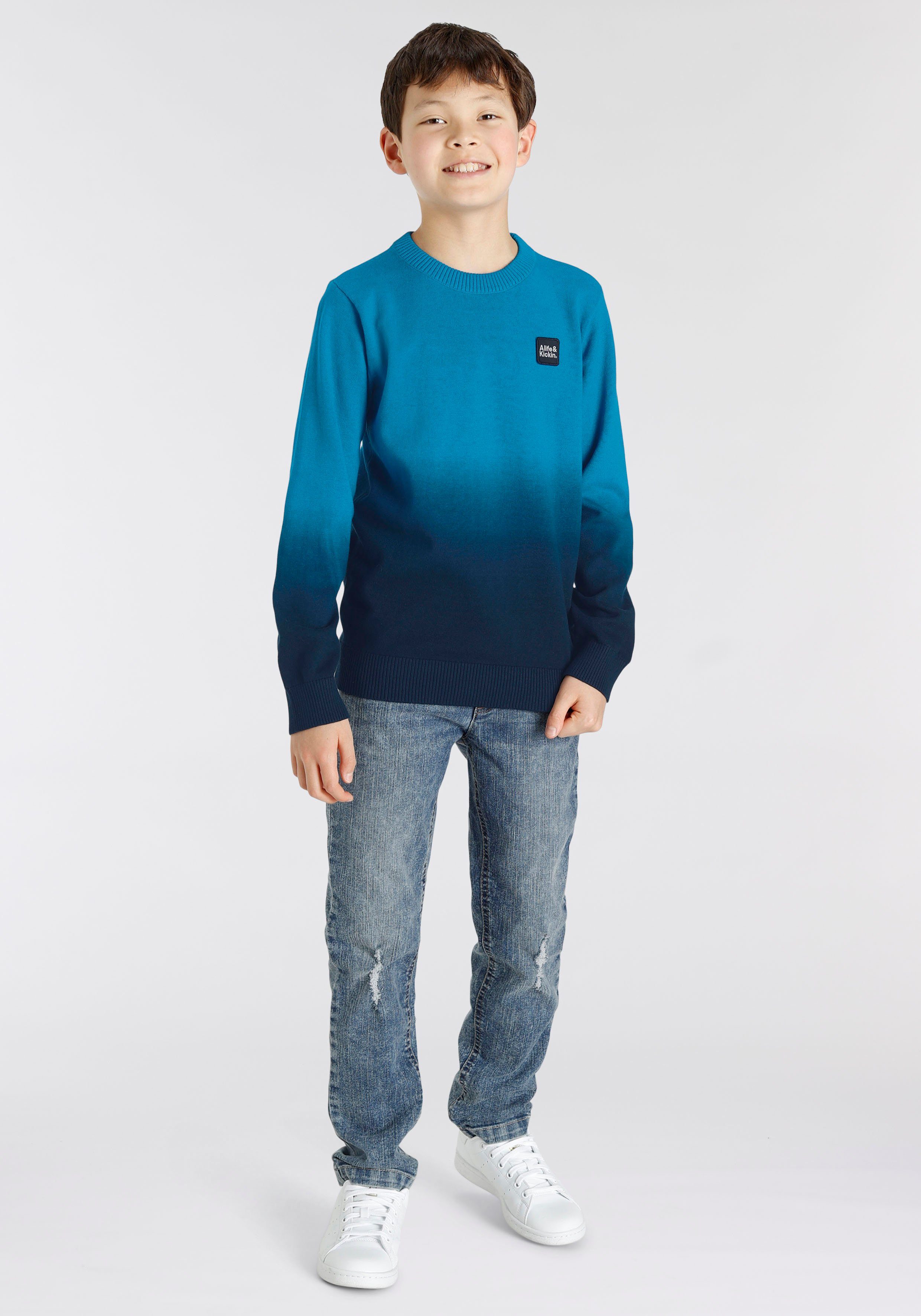 Alife & Kickin Strickpullover für Jungen, in tollem Farbverlauf