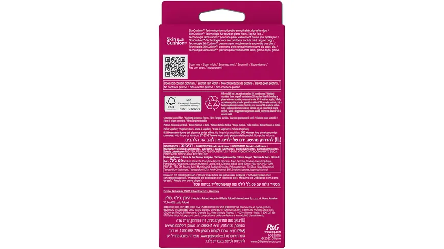 Gillette Venus Rasierer Comfortglide Sugarberry Scent