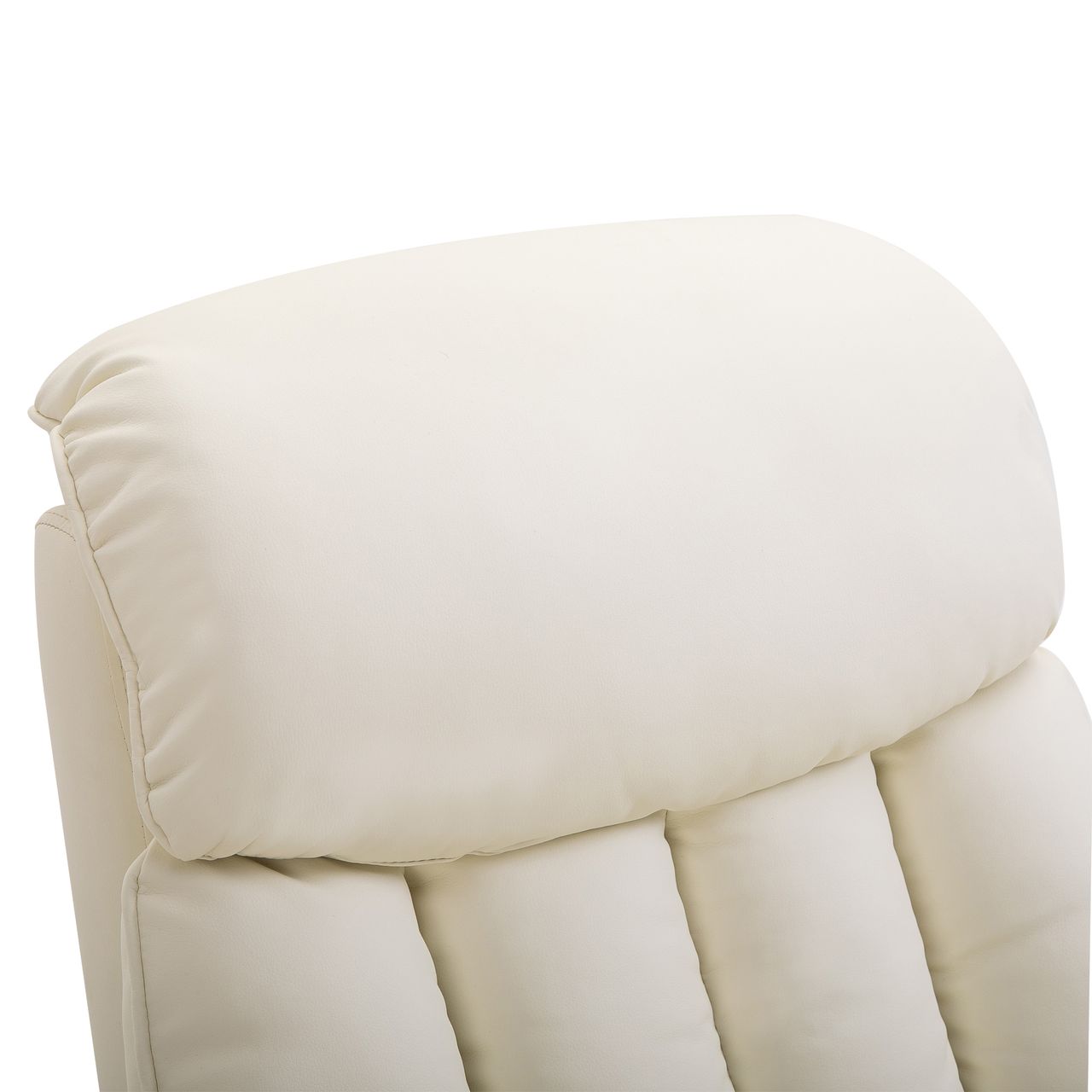 HOMCOM Aufstehsessel Sessel mit Aufstehhilfe Fernsehsessel Liegefunktion Beige