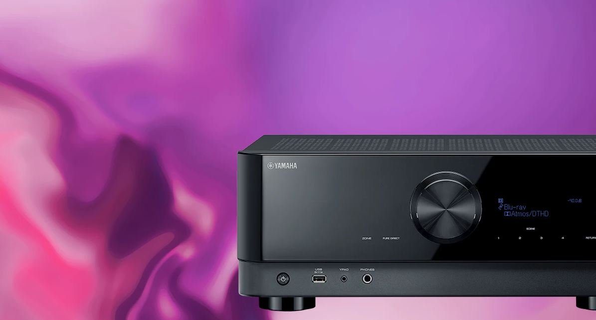 Yamaha TSR-700 7.2 AV-Receiver (Dolby Atmos mit Höhen-Virtualisierung, CINEMA DSP 3D, Music Enhancer, HDR10+, 4K120Hz, Gaming-Funktion (ALLM, VRR, QMS, QFT), YPAO R.S.C., DTS:X, Verstärker mit hoher Slew-Rate, MusicCast App, Sprachsteuerung (Alexa, G