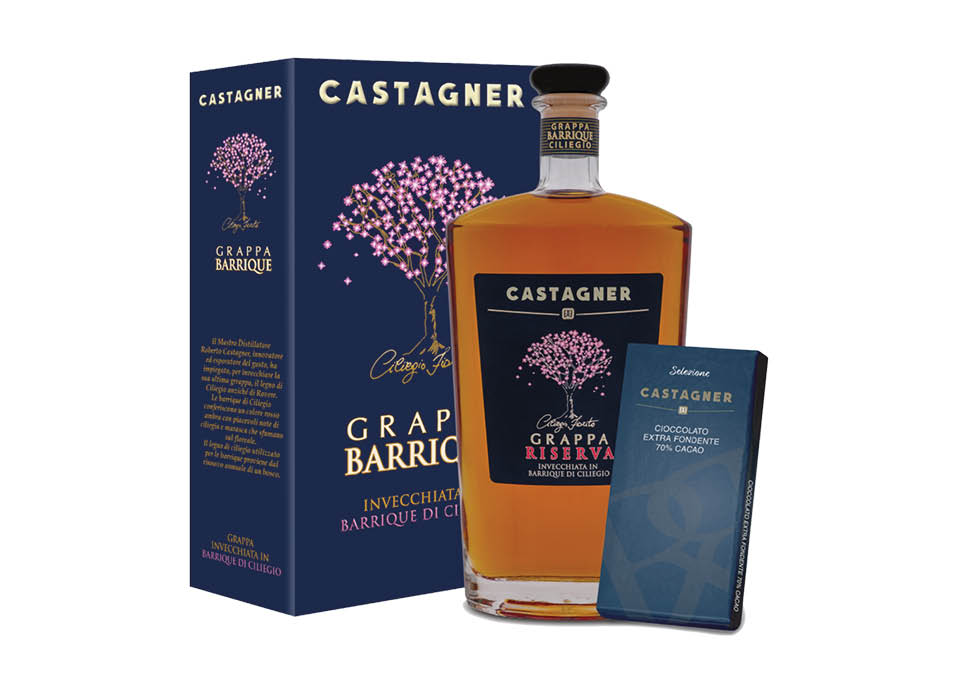 Grappa Riserva Invecchiata in Barriques di Ciliegio Castagner 0,7 ℓ...