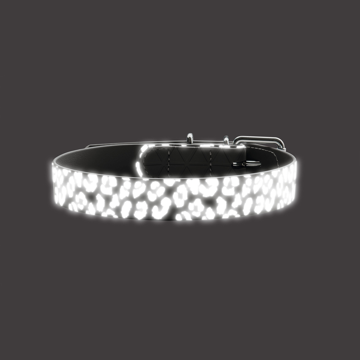 Hunter Halsband Convenience Reflect grau Leopard bei ZooRoyal
