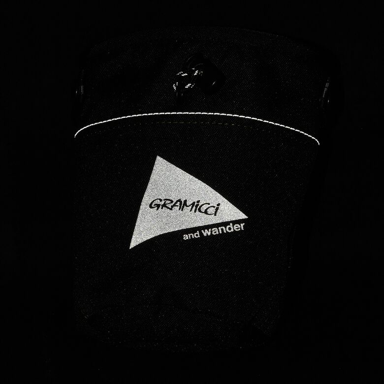 Gramicci x And Wander Multi Patchwork Chalk Pouch black