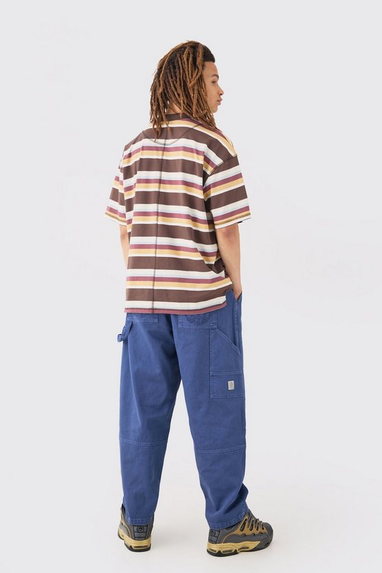 Gestreiftes Oversize Official T-Shirt