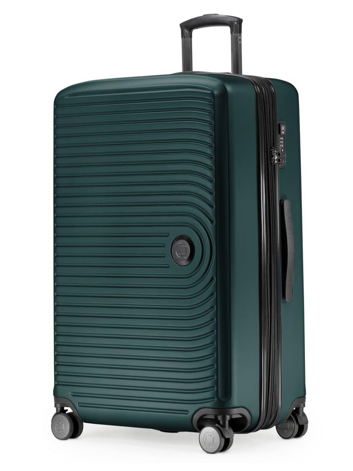 Hauptstadtkoffer Mitte - Großer Reisekoffer Trolley 77cm XXL Erweiterung TSA 130L in Waldgrün günstig kaufen L