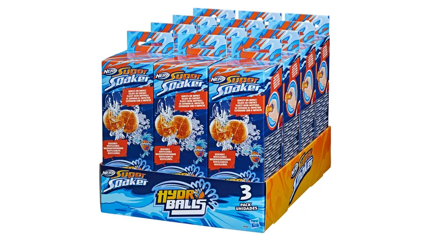 Hasbro - Nerf Super Soaker Hydro Balls 3er-Pack