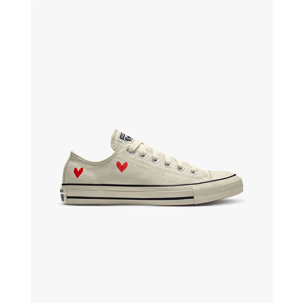 Converse Personalisierbarer Chuck Taylor All Star Embroidery By You 163037CHO23_EGRET_HEART_CO / weiss