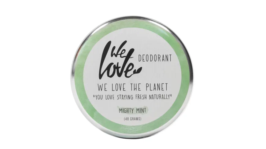 WE LOVE THE PLANET Natürliche Deodorant Creme - Mighty Mint 48 g