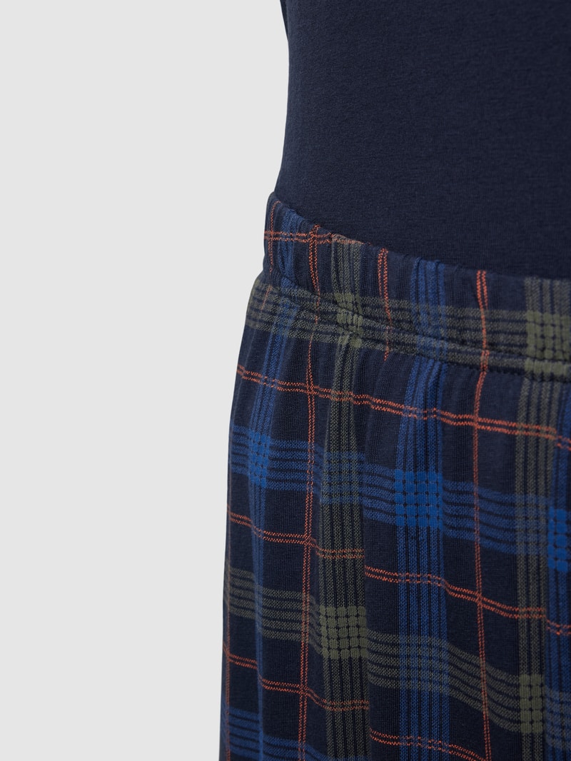 Pyjama mit Label-Print Modell in dunkelblau