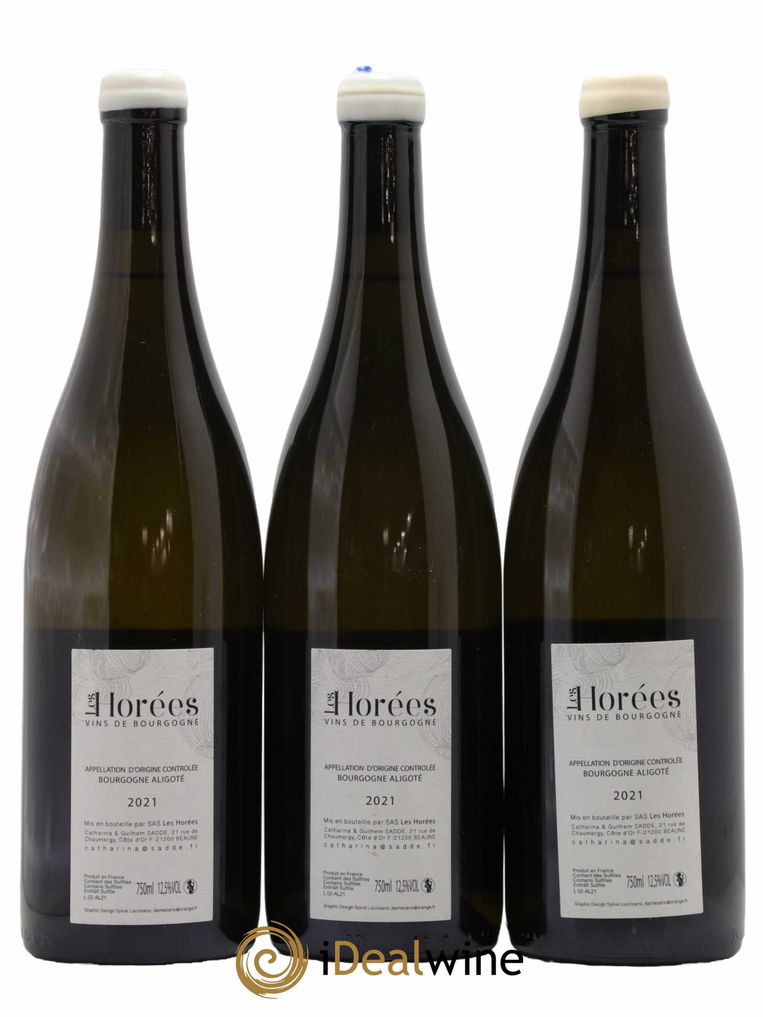 Bourgogne Aligoté En Coulezain Les Horées  2021 - Lot de 3 Bouteilles