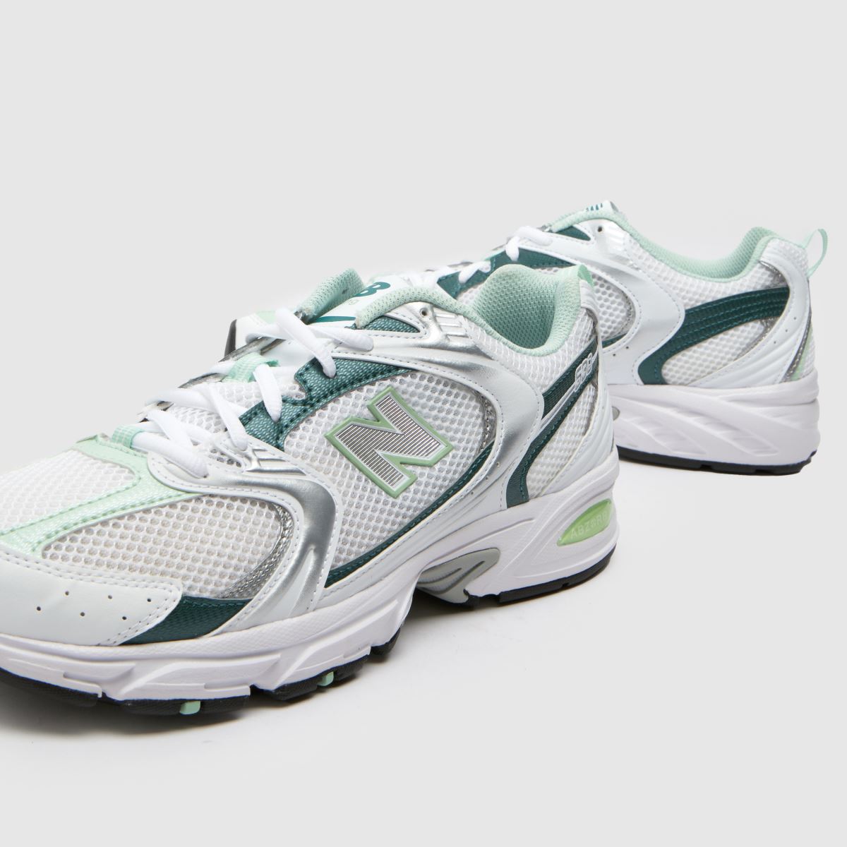 New Balance 530 sportcipő fehér és zöld színben