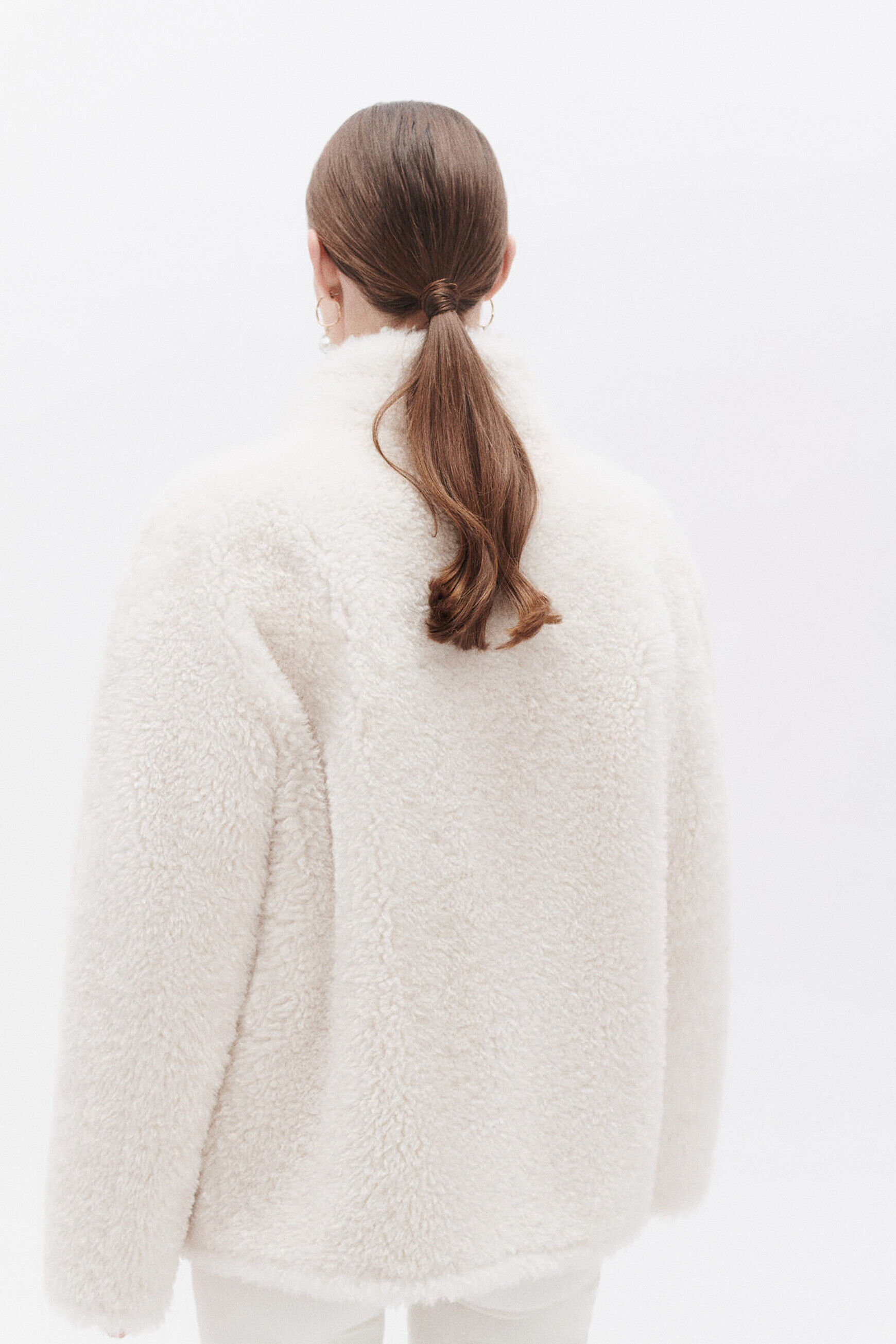 Manteau goupil ecru femme