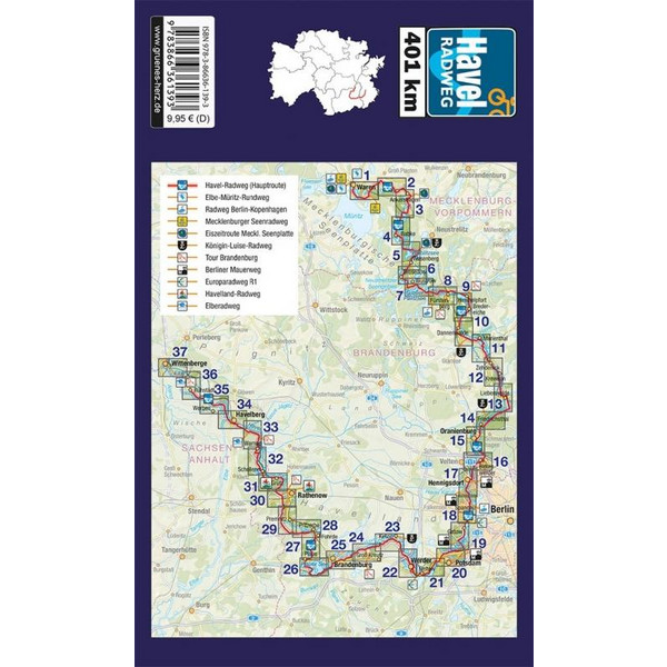 Havel-Radweg - Fahrradkarte