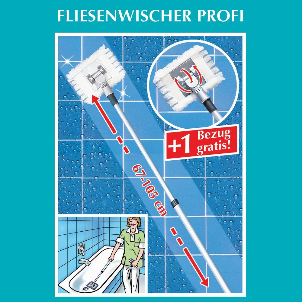 WENKO Wischmopp, ohne Beutel, für Fliesen geeignet