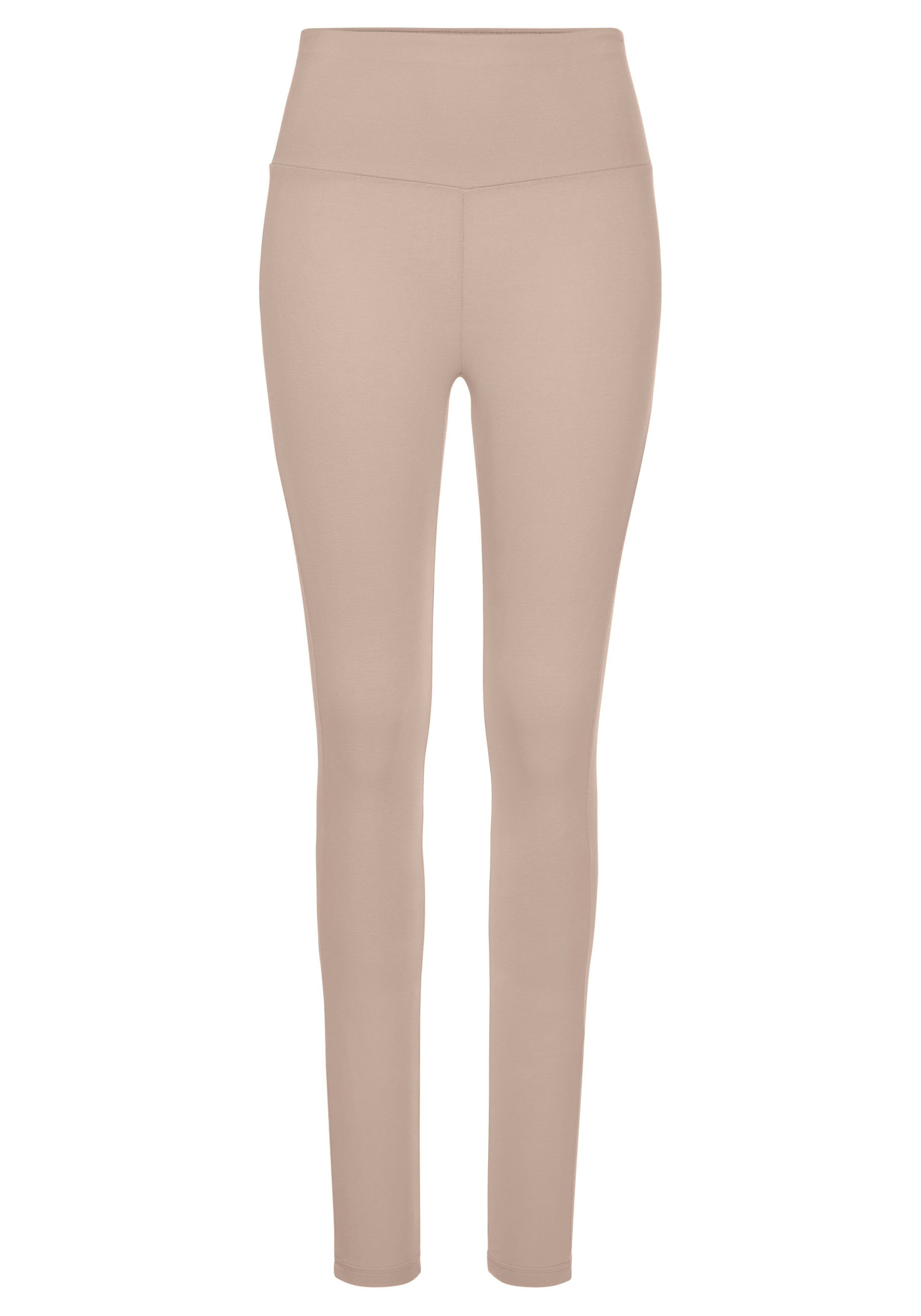 LASCANA Leggings mit breitem Bündchen, Loungewear