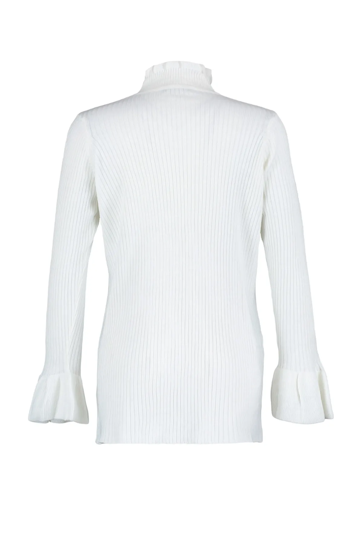 Trendyol Modest  Ecrufarbener Strickpullover mit hohem Kragen TCTAW23AK00039