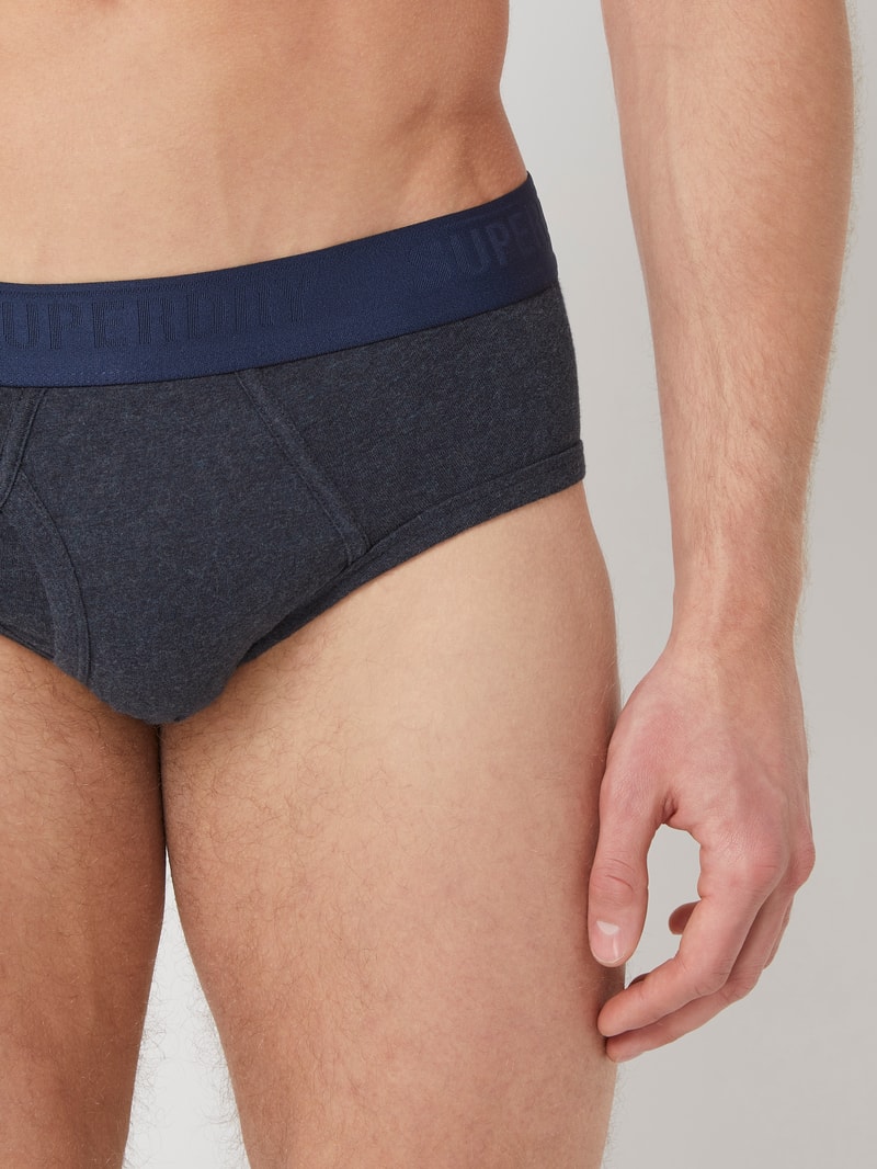 Slip in unifarbenem Design im 3er-Pack in blau