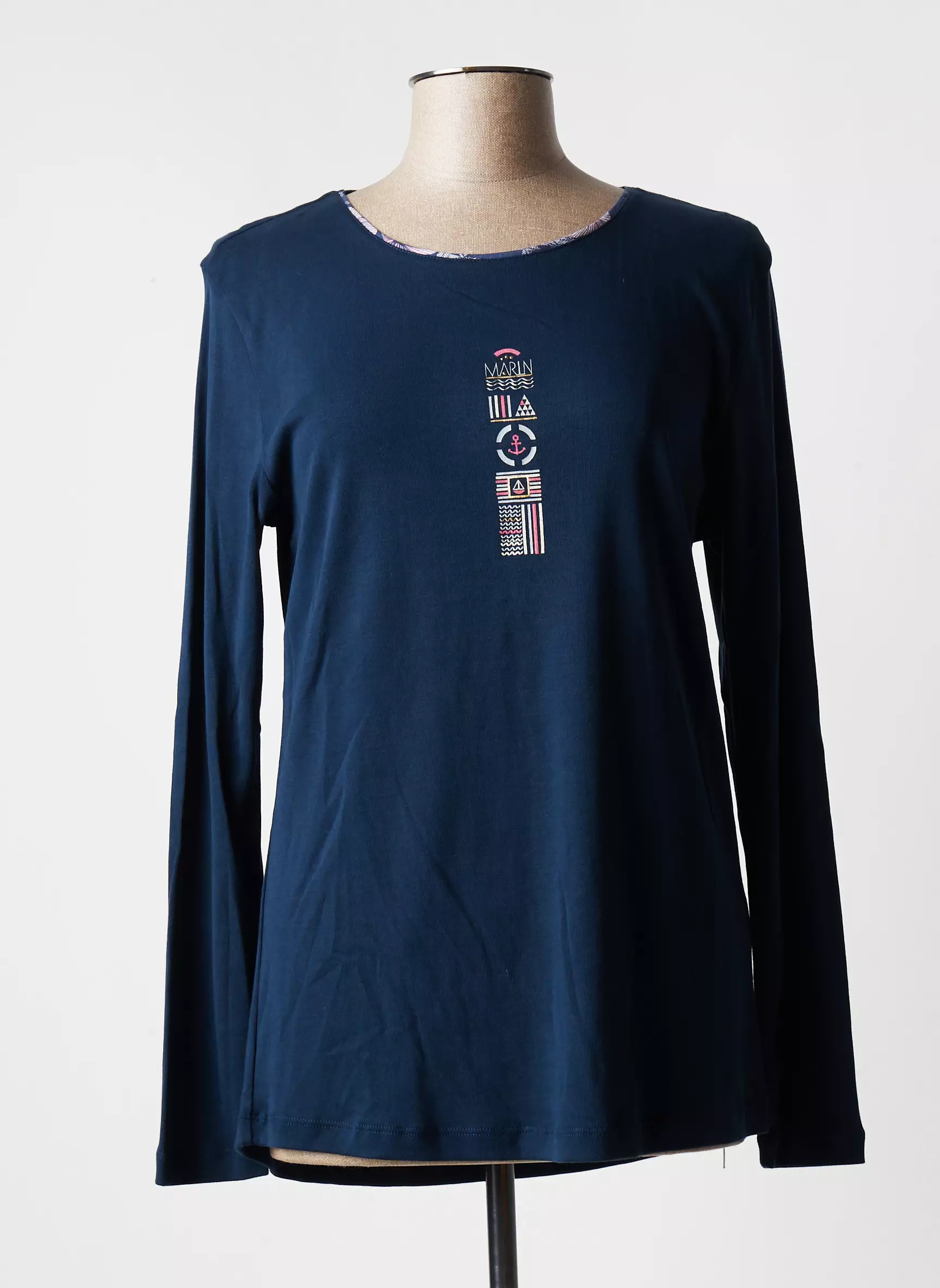 Thalassa Tshirts Femme couleur bleu