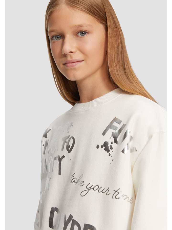 s.Oliver Sweatshirt langarm in Creme günstig kaufen