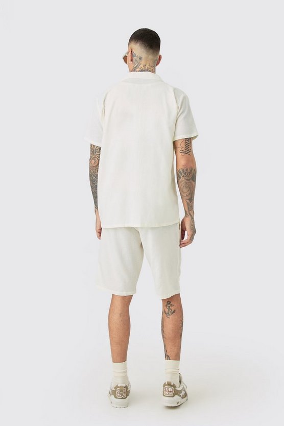 Tall Leinen-Hemd & Shorts