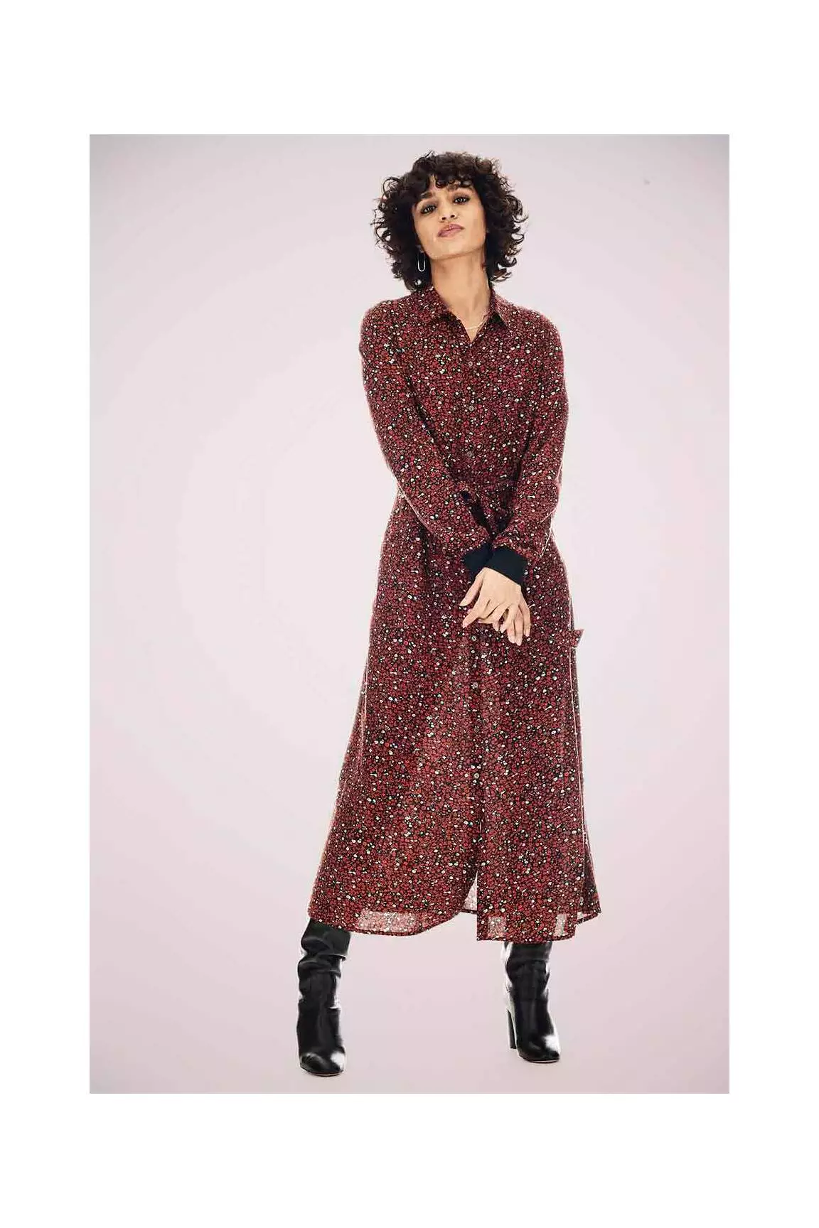 Garcia Robes Longues Femme couleur rouge