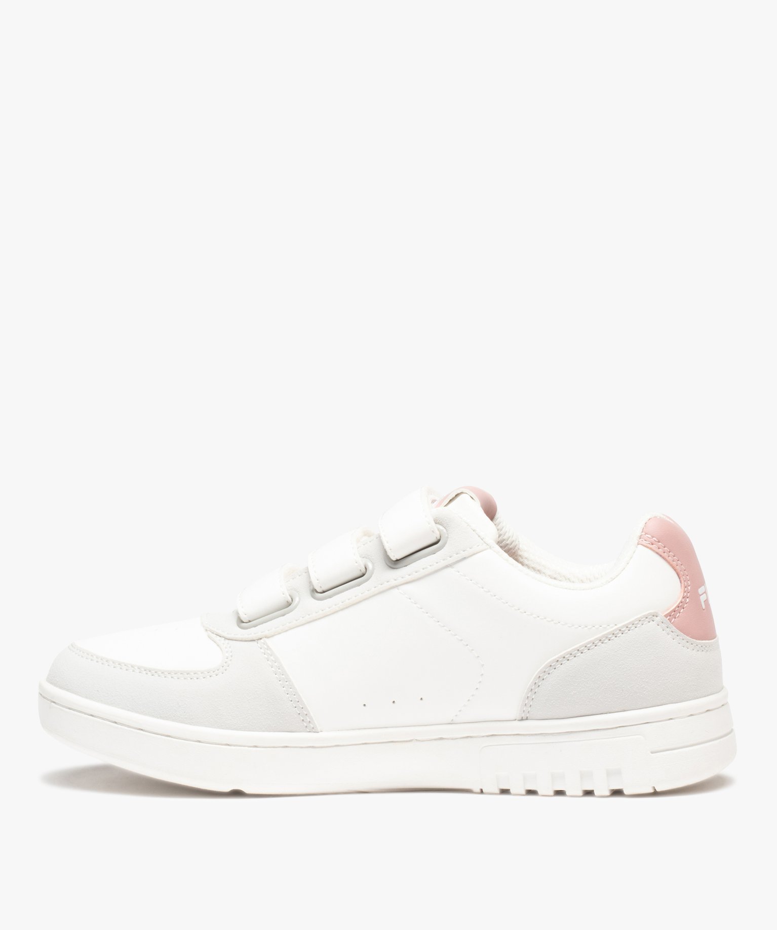 Baskets femme bicolores à scratch - Fila blanc | GEMO