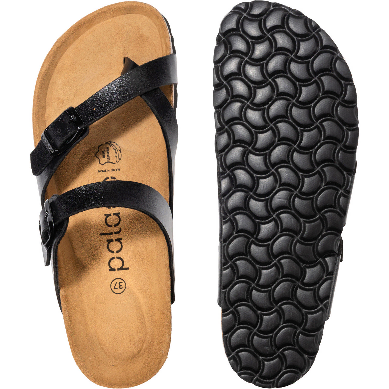 Palado Cres Metallic, Pantoletten, Damen, Schwarz