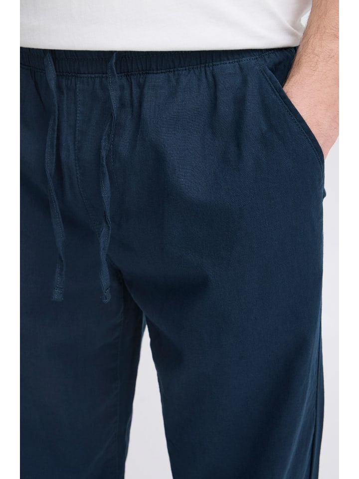 BLEND Leinenhose in Blau günstig kaufen