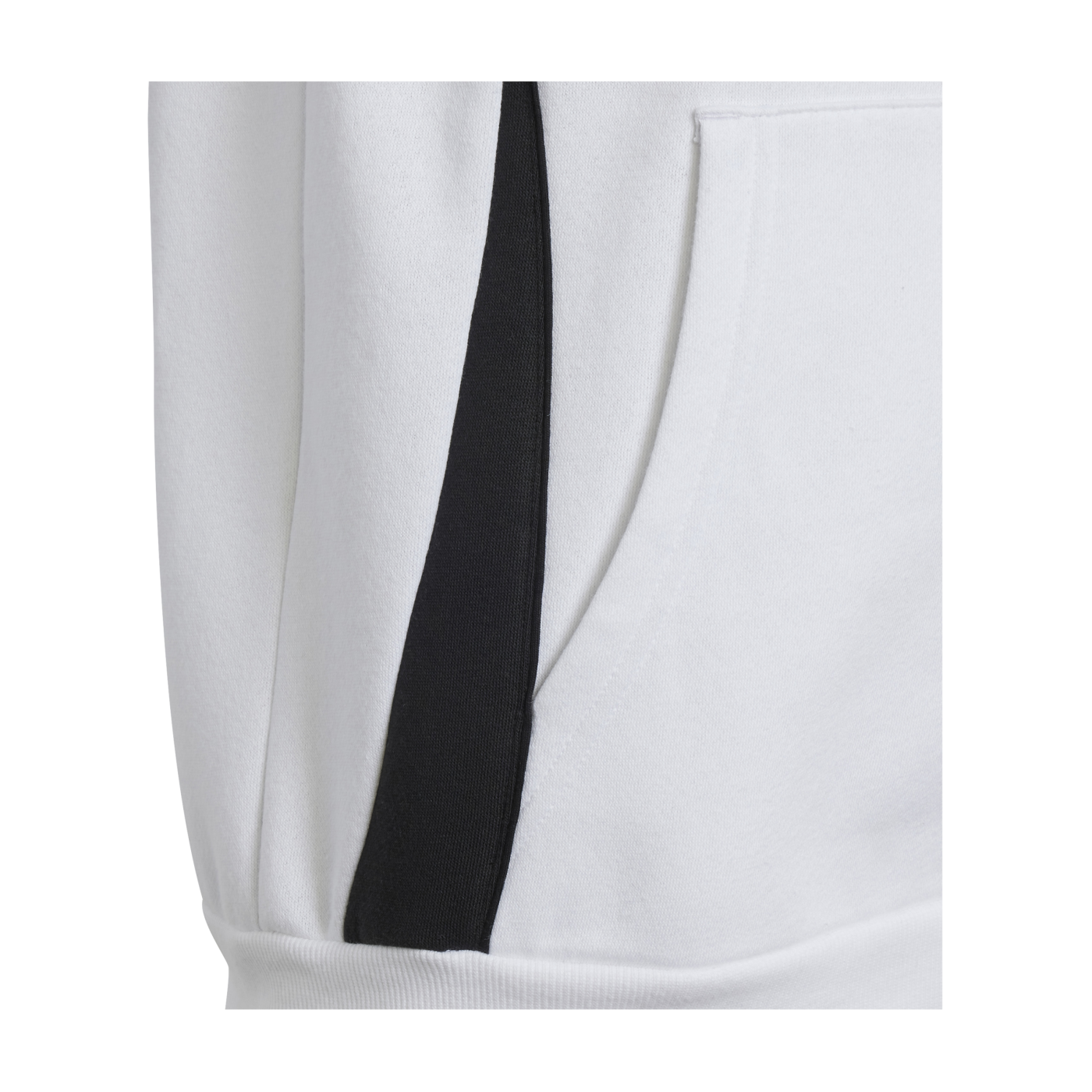 adidas Tiro 24 Hoody Kids Weiss Schwarz