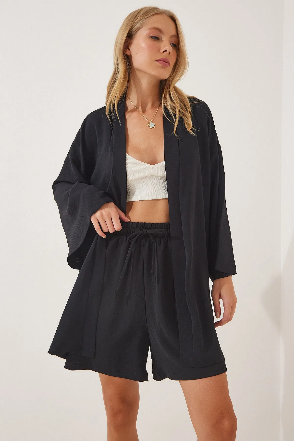 Happiness İstanbul  Zweiteiler - Schwarz - Oversized