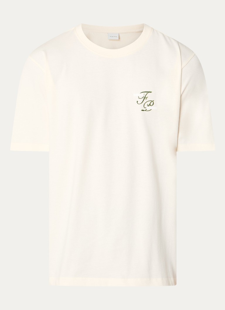 Filling Pieces Topiary T-skjorte laget av økologisk bomull med logo og trykk på ryggen