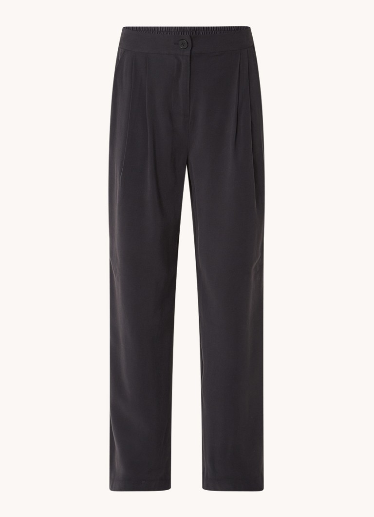 Pantaloni a gamba larga a vita alta Fanya di Modström con piega stirata