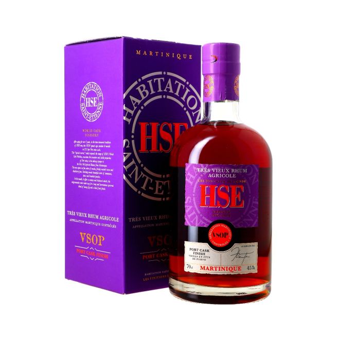 Rhum agricole de la Martinique Habitation Saint-Etienne Rhum Vieux, V.S.O.P, Port Cask Finish