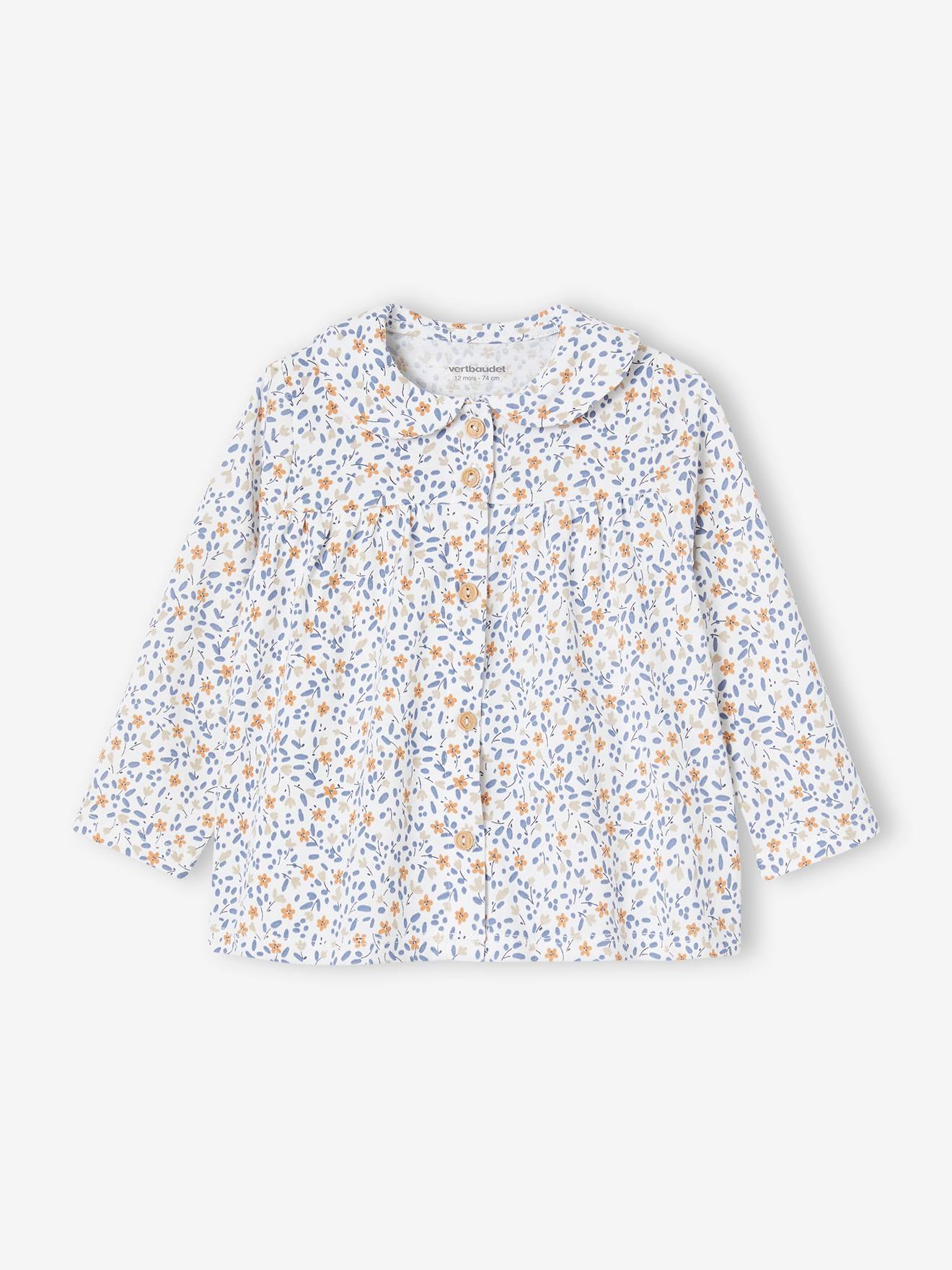Ensemble 3 pièces bébé fille tee-shirt, short velours et bandeau écru