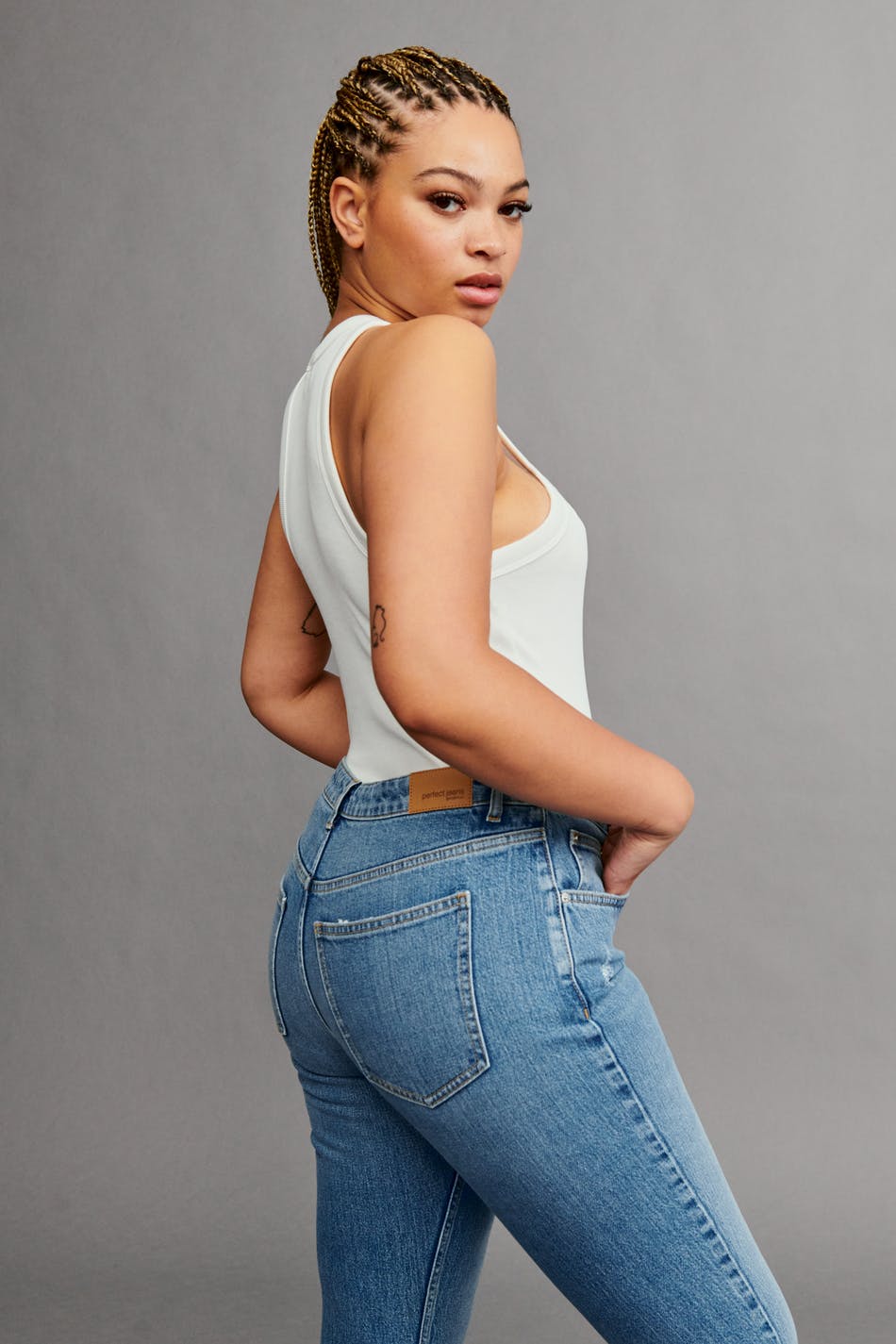 Full length flare jeans