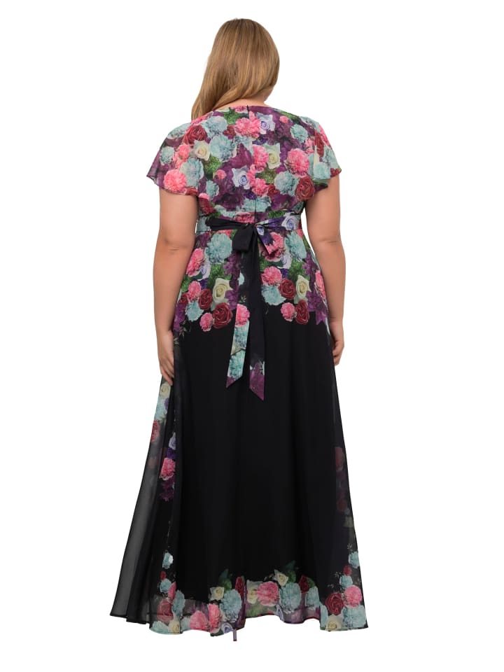 Ulla Popken Abendkleid in schwarz günstig kaufen 46 - Normalgröße