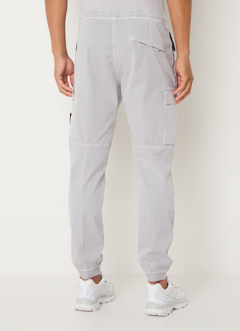 Pantaloni cargo conici Stone Island 313L1 cu logo