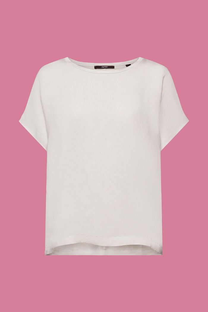 T-Shirt aus Materialmix