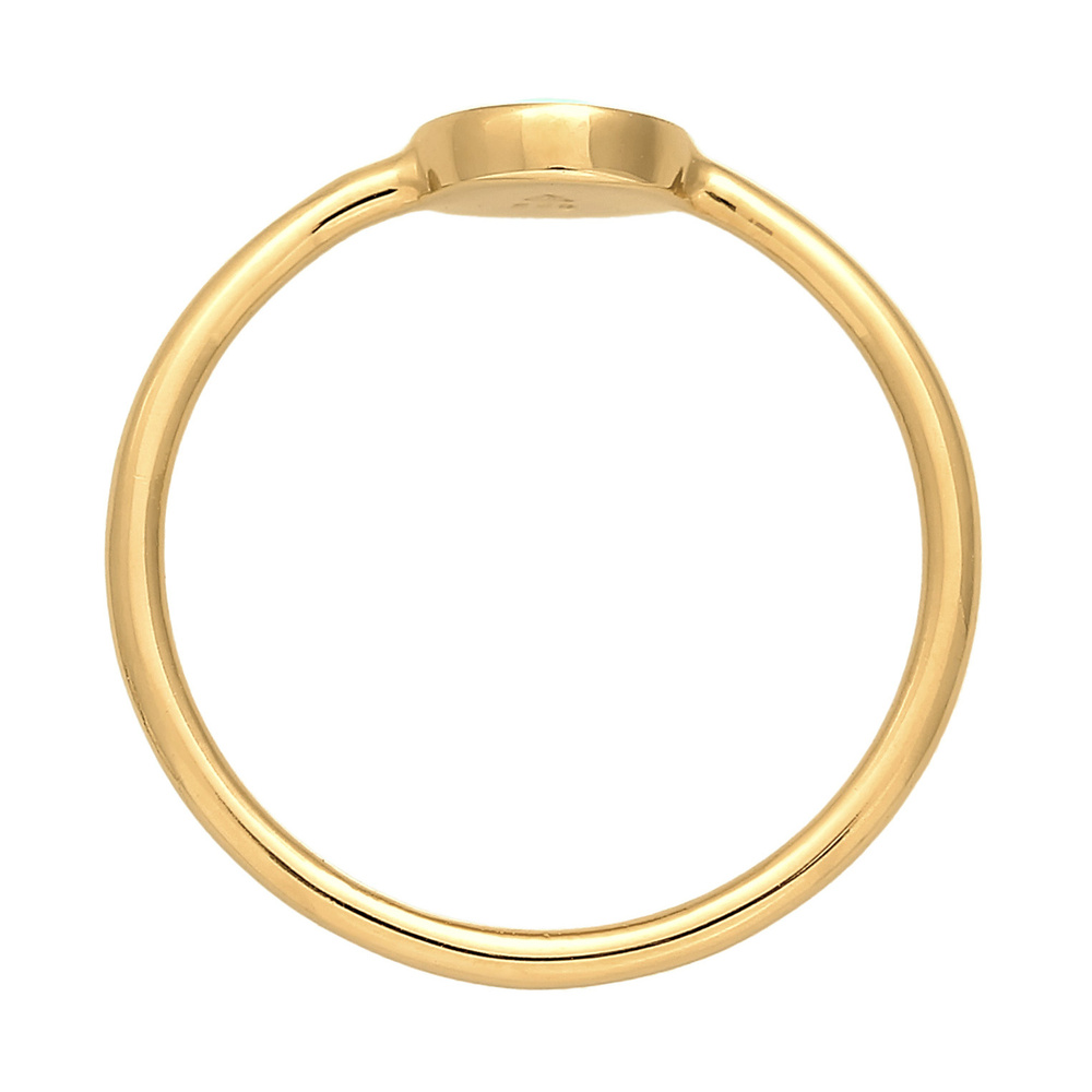 Elli Elli Bague Femmes Pile Solitaire Filigrane avec Émail Noir en Argent Sterling 925 Bague