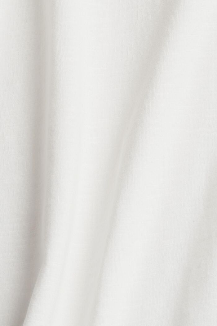 Longsleeve in Blusenoptik, Bio-Baumwoll-Mix