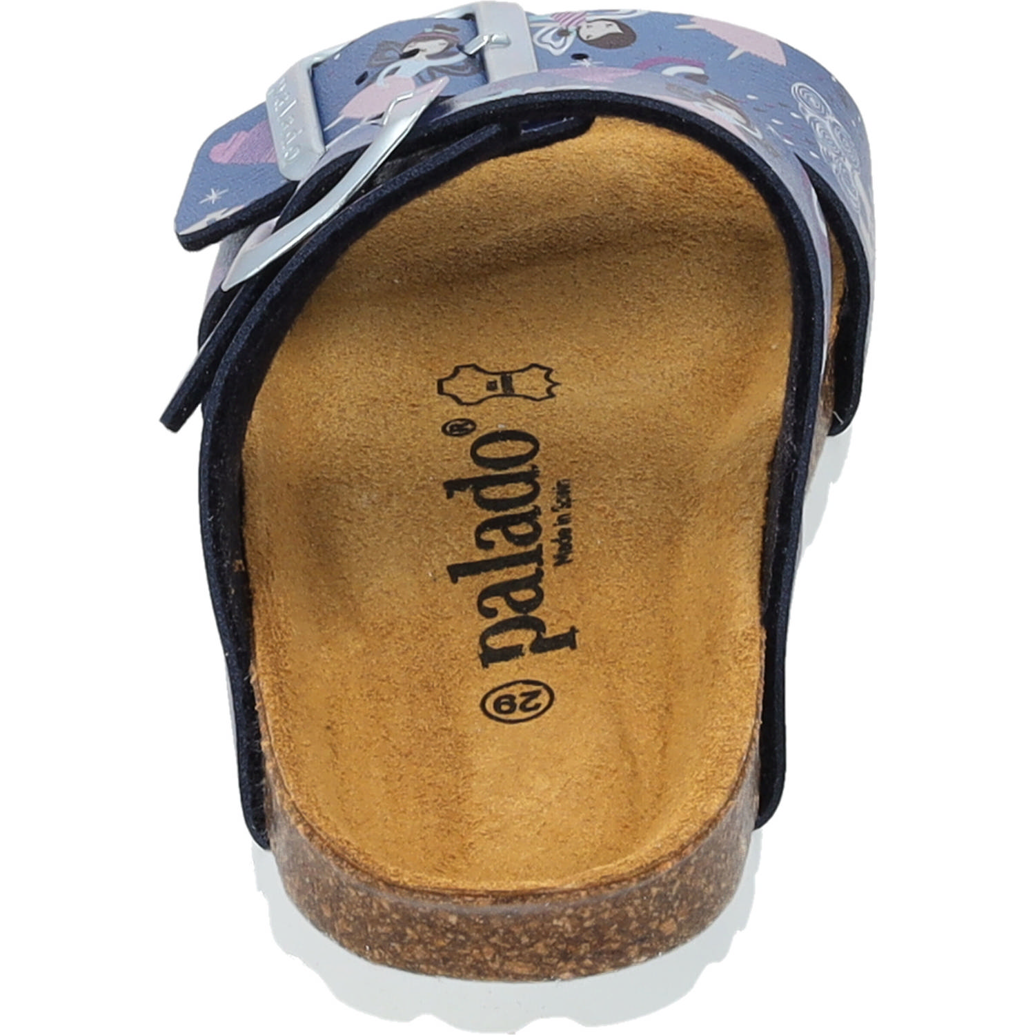 Palado Kids Samos G Print, Pantoletten, Kinder, Blau Metallic Fairy
