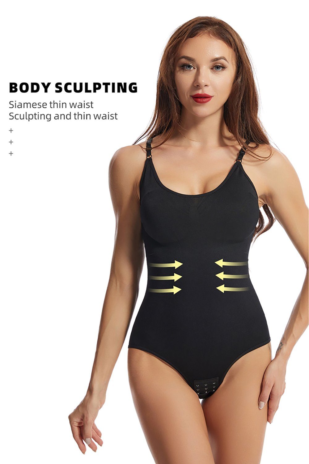 SCOCLO Shaping-Body Einteilige Shapewear Damen (1-tlg., Body Shaper Tummy Control Figurformende Unterwäsche) stark formendes Bodice Body mit verstellbaren Trägern